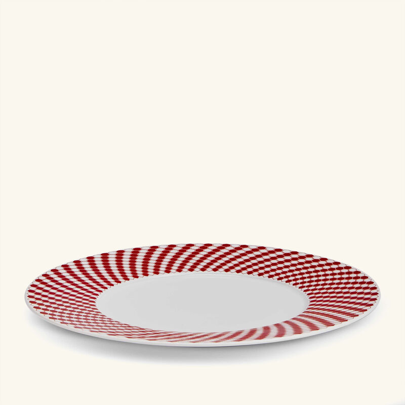 christofle madison 6 dessert plate round red 21cm