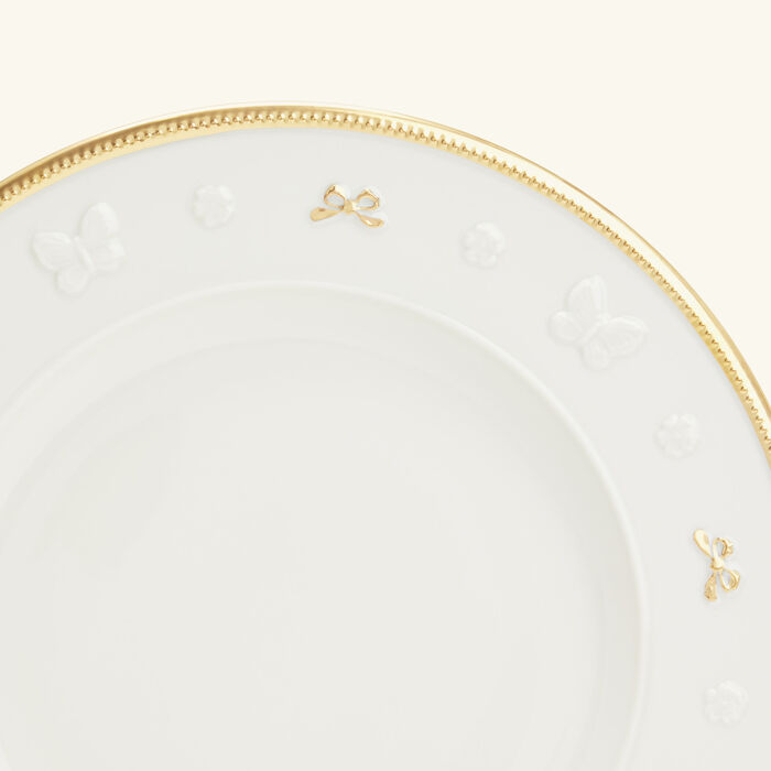 villari butterfly dinner plate round white 27cm