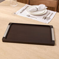 georg jensen bernadotte serving tray rectangular medium brown