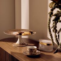 bernardaud venise cake stand gold