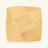 برناردو طبق الضيافة جوت دور كافانا مربع باللون الذهبي 17 سم