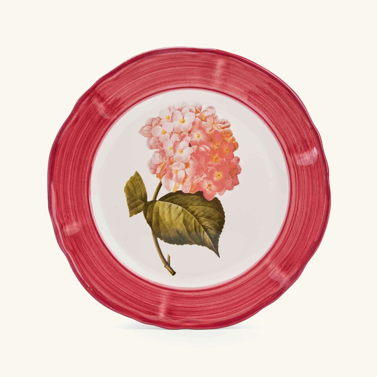 les ottomans sultan garden dinner plate round pink 27cm