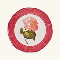 les ottomans sultan garden dinner plate round pink 27cm