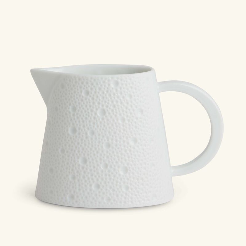 bernardaud ecume milk pitcher white