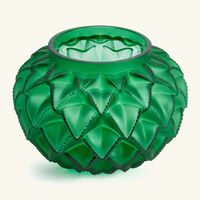 lalique languedoc vase small green