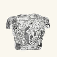 versace medusa grande vase small clear