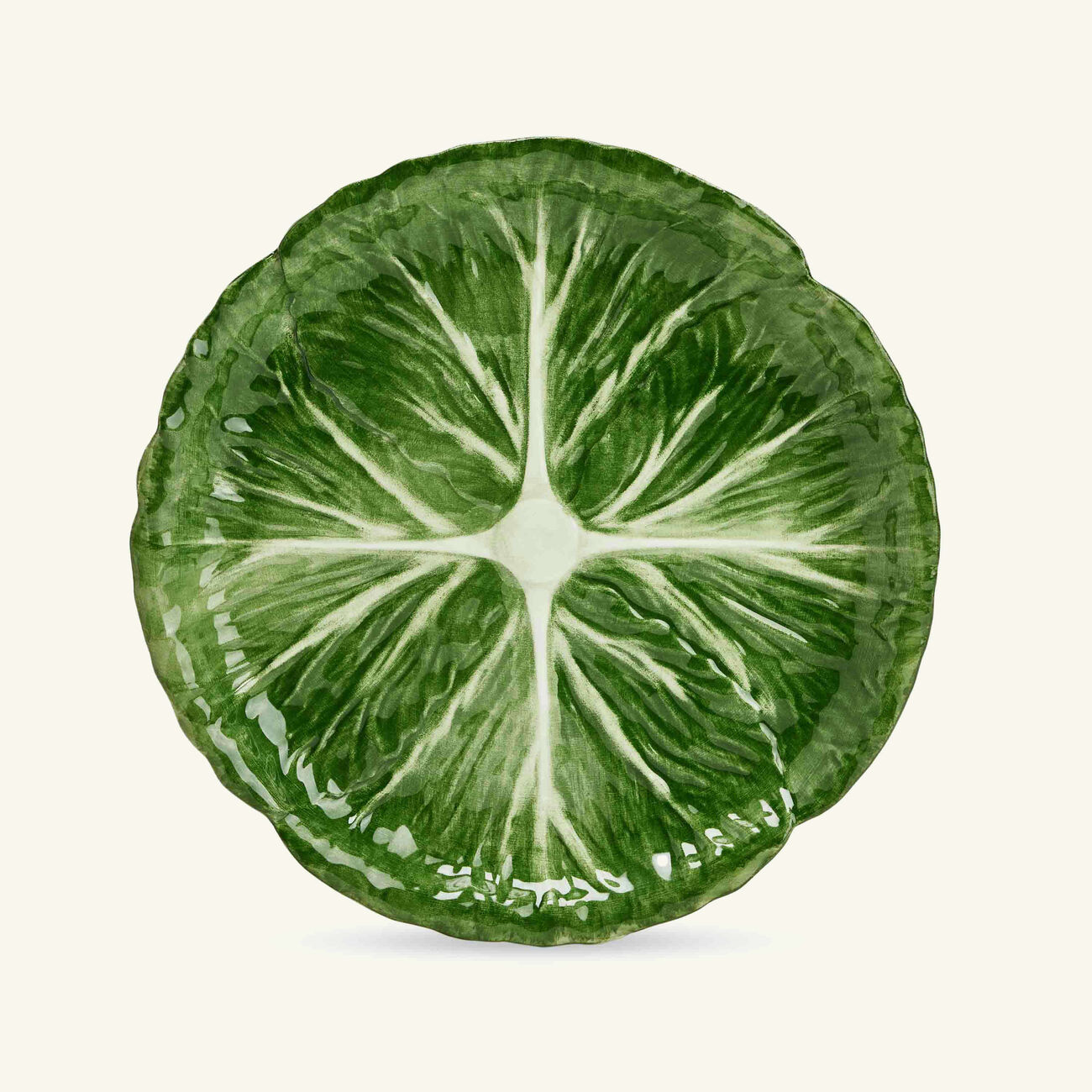 les ottomans radicchio side plate round green 22cm