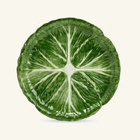 les ottomans radicchio side plate round green 22cm