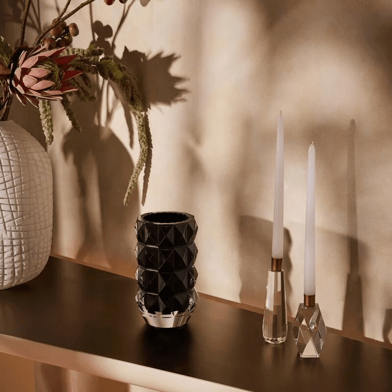 Louxor Vase Round Small Black baccarat louxor vase round small black