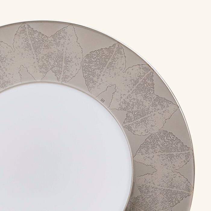 bernardaud silva salad rim plate silver 21cm