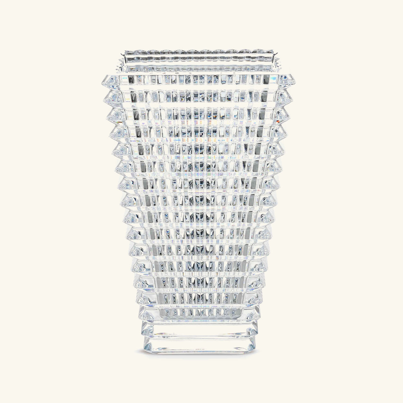 baccarat eye vase rectangular medium clear