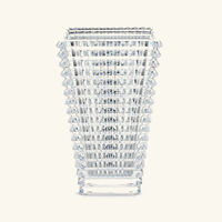 baccarat eye vase rectangular medium clear