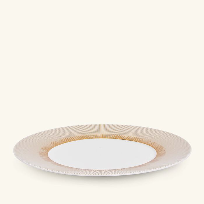 bernardaud sol dinner plate round gold 27cm