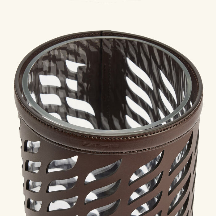etro drill vase medium brown