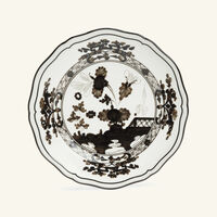 ginori 1735 oriente italiano bread plate grey