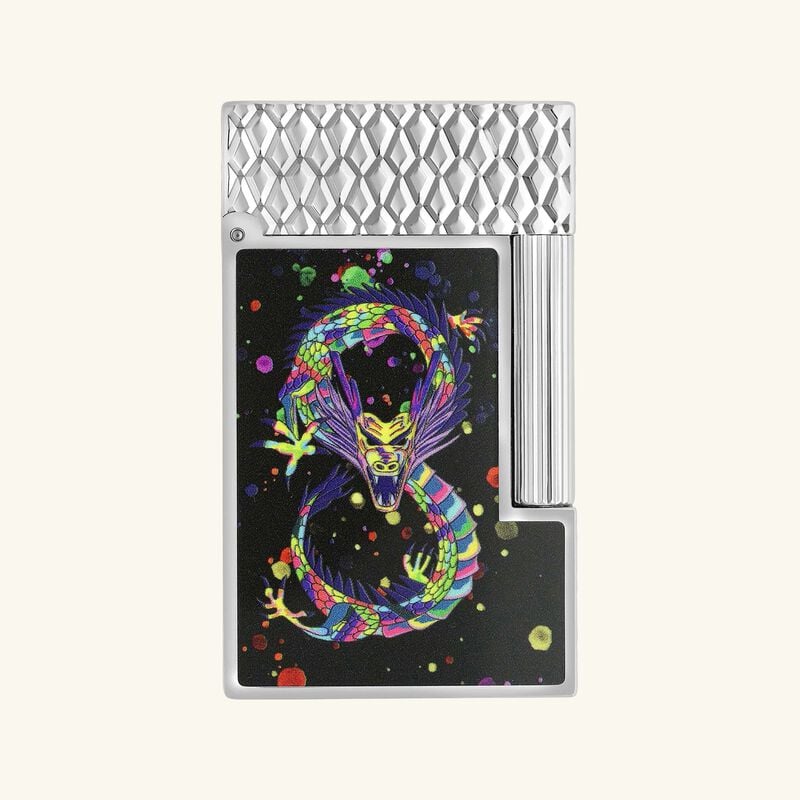 Ligne 2 Dragon Lighter Black st dupont ligne 2 dragon lighter black