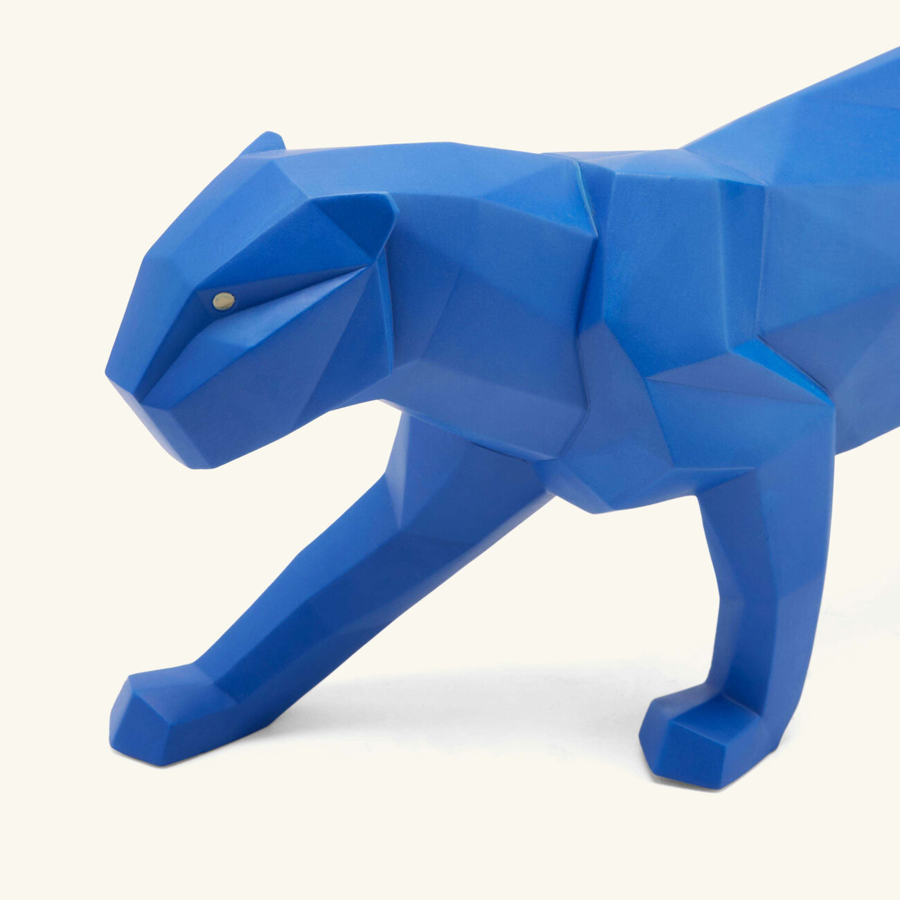 lladro panther sculpture small blue