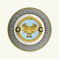 versace prestige gala trinket tray square small grey