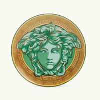 Medusa Amplified Green Coin Bread & Butter Plate Round Green 17cm versace medusa amplified green coin bread butter plate round green 17cm