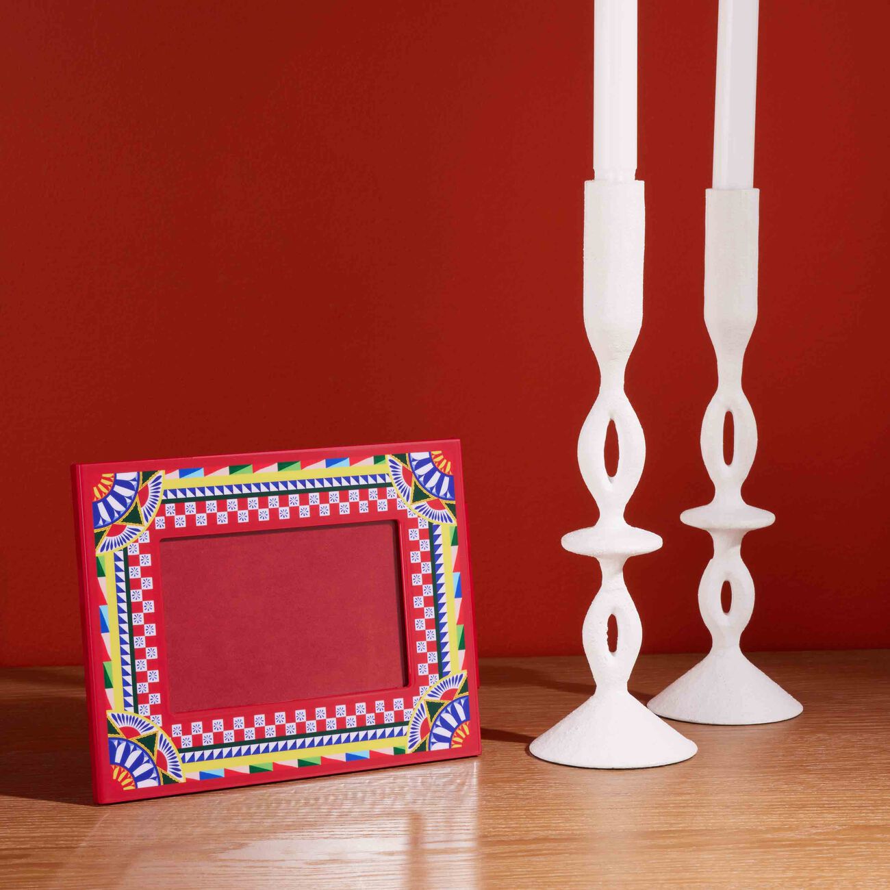 dolce gabbana casa carretto wooden picture frame pattern 17x22cm