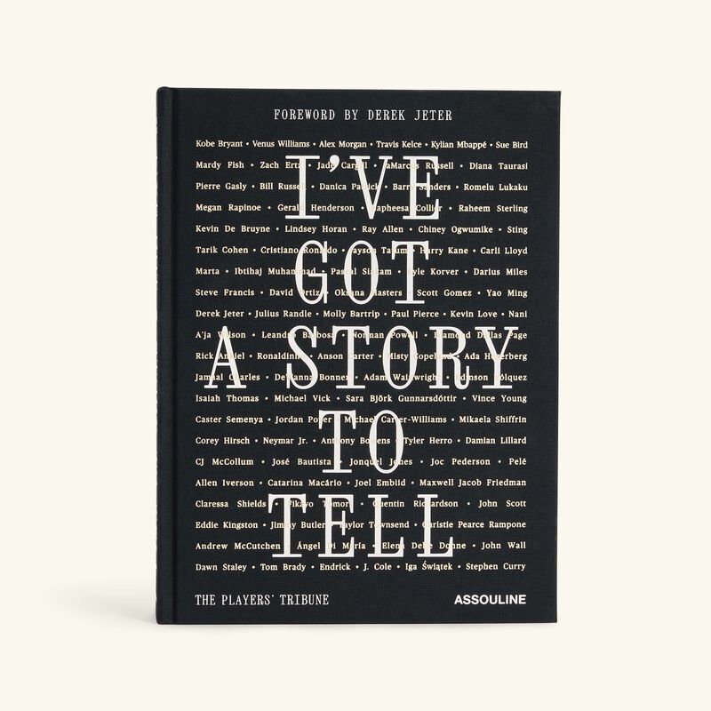 assouline the players tribune i ve got a story to tell book 33x25cm