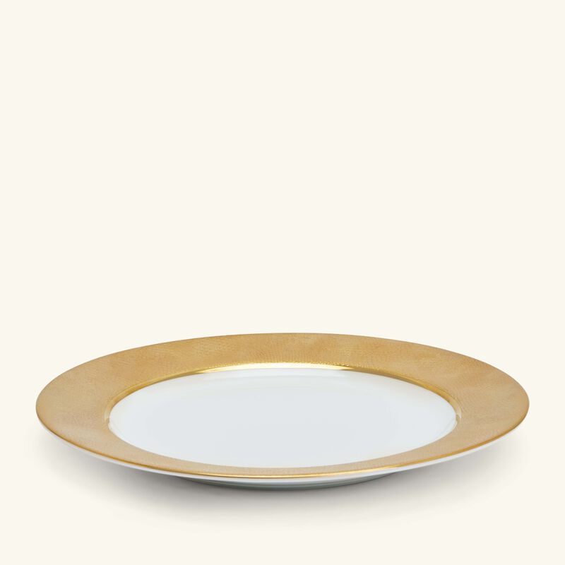 bernardaud sauvage blanc salad plate round gold 21cm