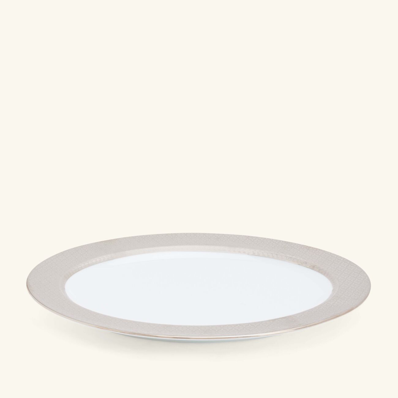 bernardaud divine serving platter oval grey 38cm