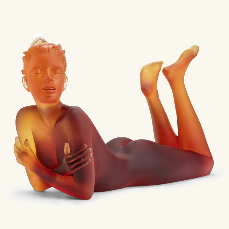 Adélie Sculpture Medium Orange daum ad lie sculpture medium orange
