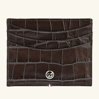 Line D Leather Wallet Brown st dupont line d leather wallet brown