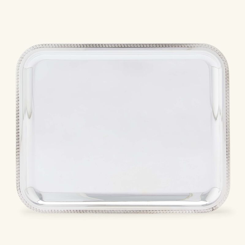 christofle malmaison serving tray rectangular medium silver plated