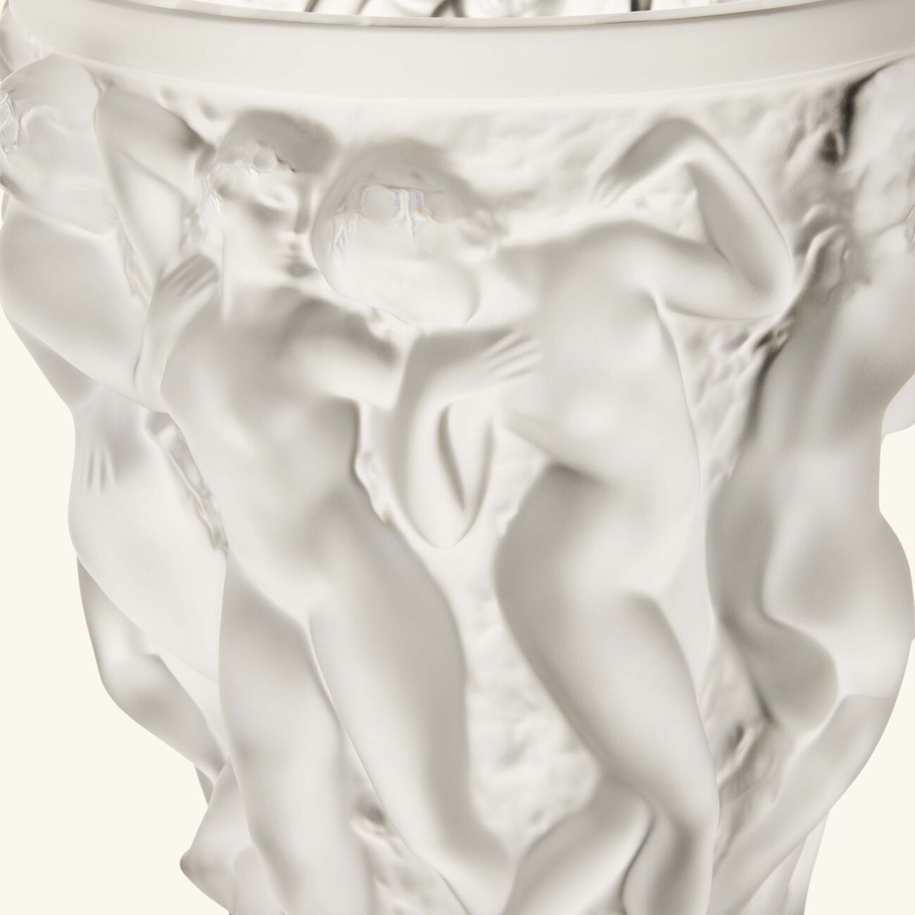 lalique bacchantes vase small clear