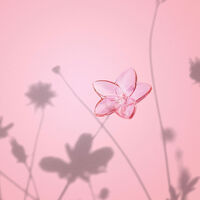 baccarat the bloom collection figurine mini pink