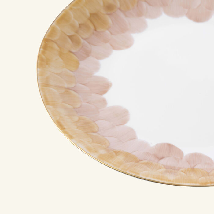 marie daage cercle d cailles dinner plate round pink 26cm