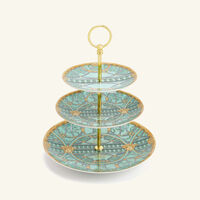 versace scala del palazzo cake stand green