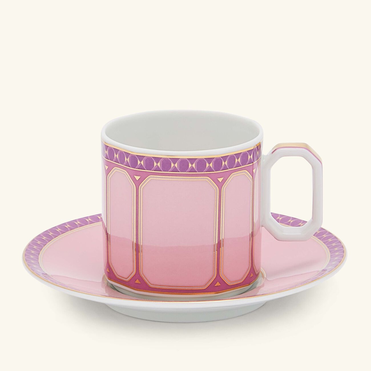 rosenthal signum rose coffee cup saucer pink