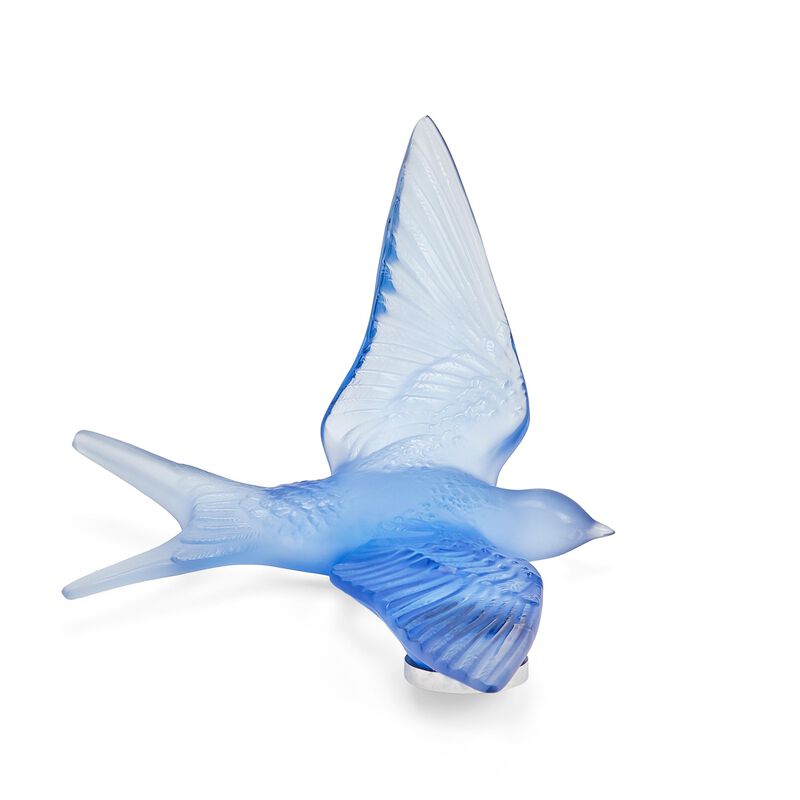 Swallow Sculpture Small Blue lalique swallow sculpture small blue