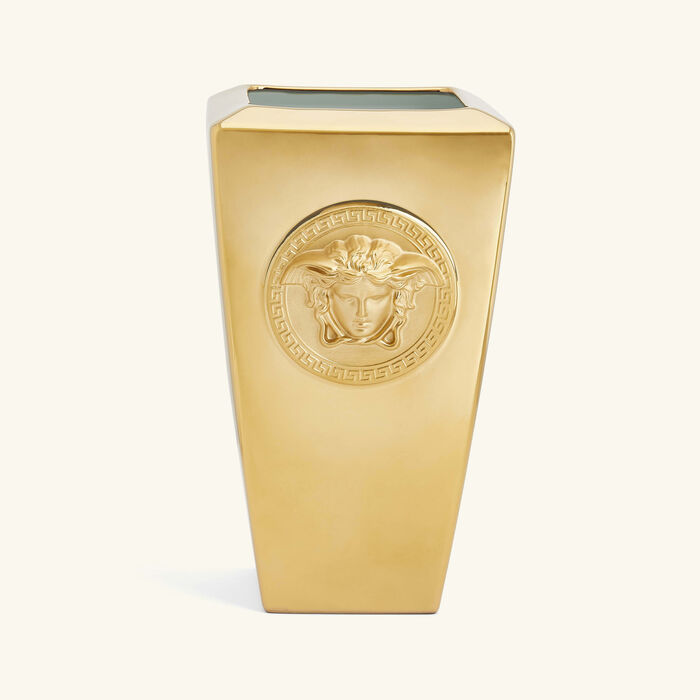 versace medusa vase small gold