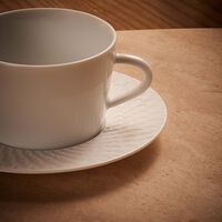 bernardaud twist tea cup saucer white