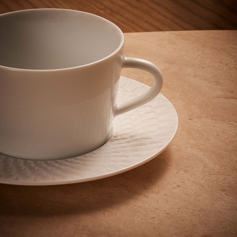Twist Tea Cup & Saucer White bernardaud twist tea cup saucer white