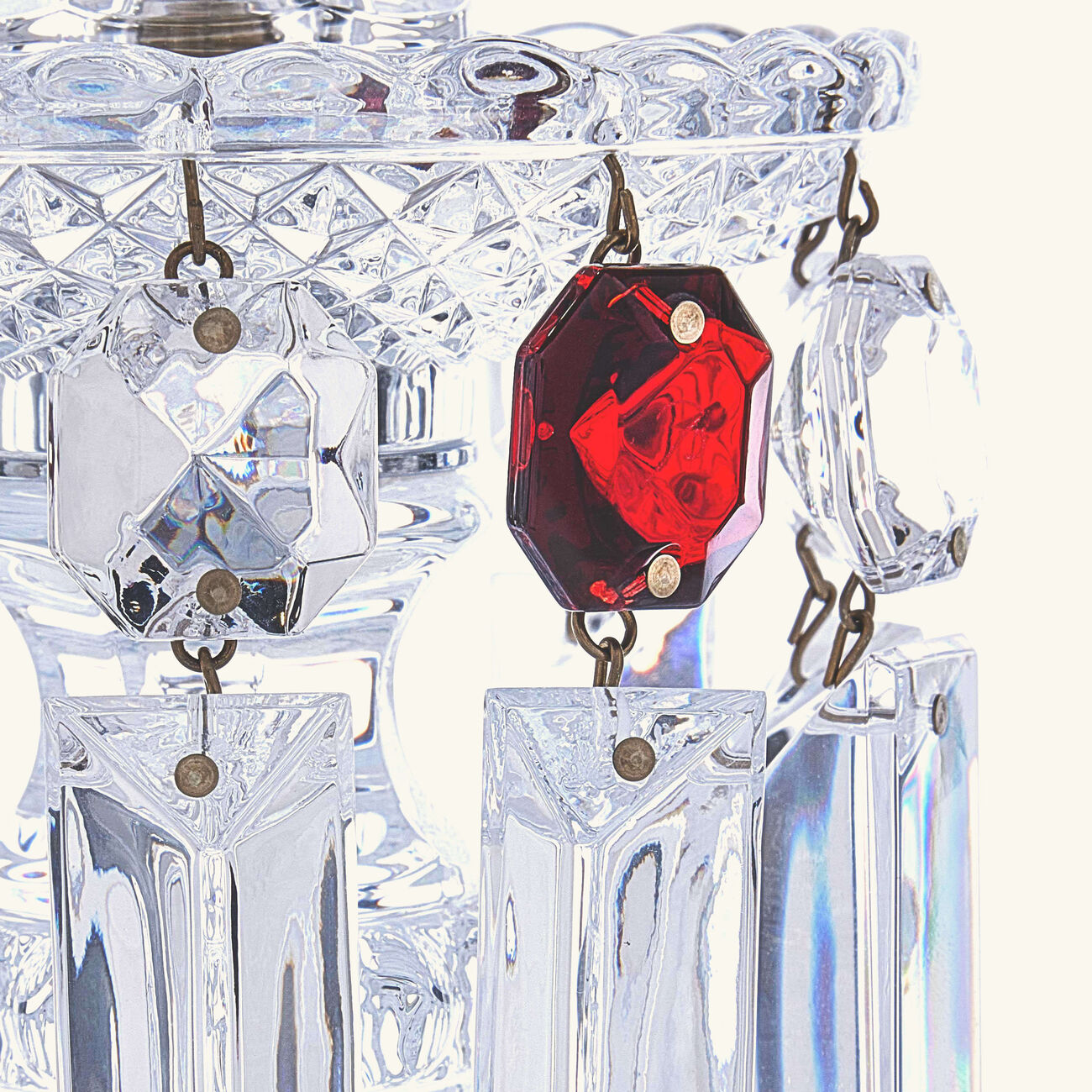 baccarat z nith candle holder clear