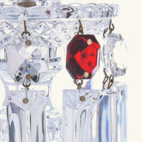baccarat z nith candle holder clear