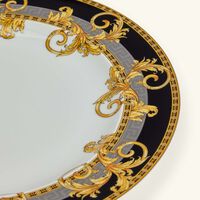 versace prestige gala dinner plate round black 27cm