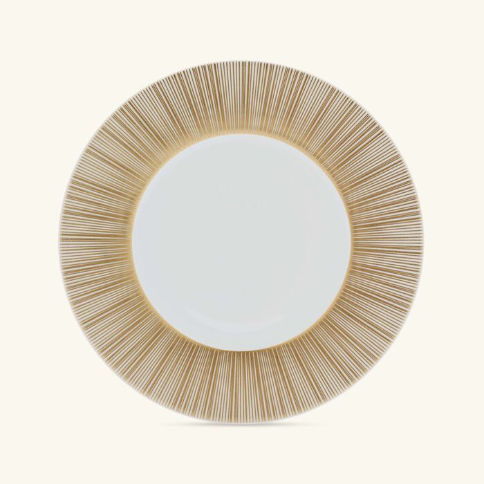 bernardaud sol salad plate round gold 21cm