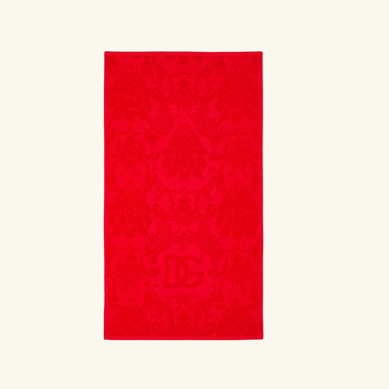 dolce gabbana casa cotton towels red set of 5