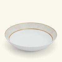 bernardaud sauvage blanc soup plate round gold 19cm