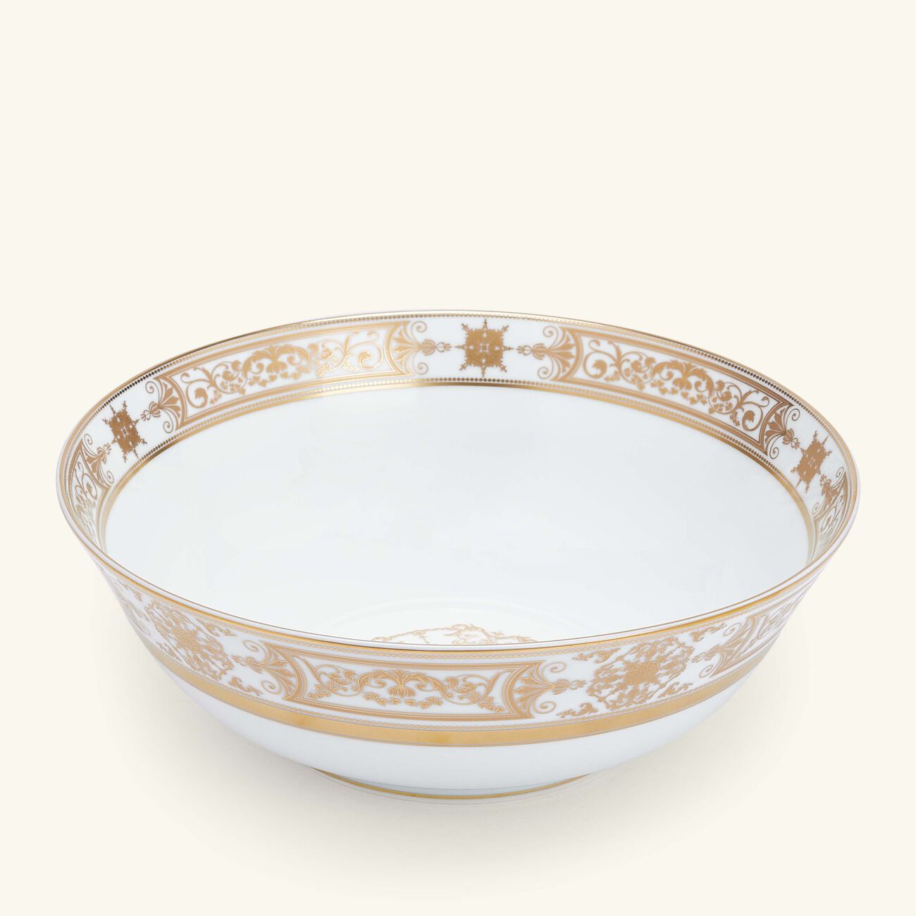 bernardaud aux rois salad bowl gold 25cm
