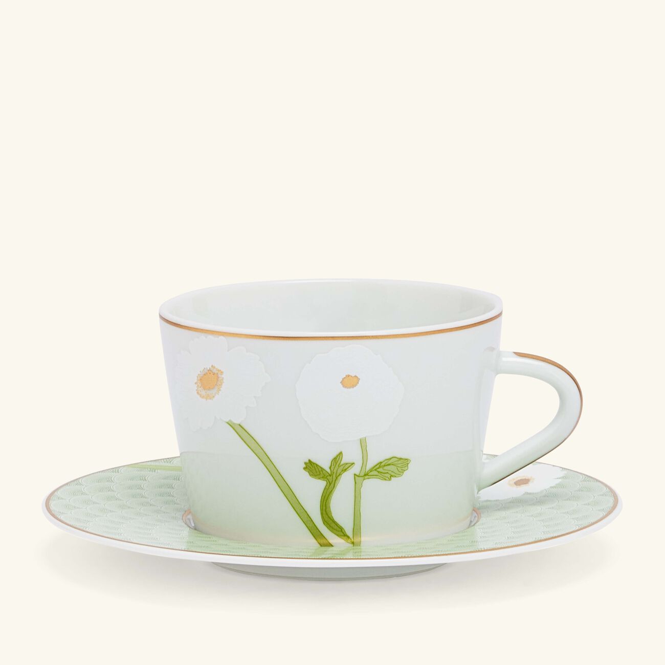Praiana Tea Cup & Saucer Green bernardaud praiana tea cup saucer green