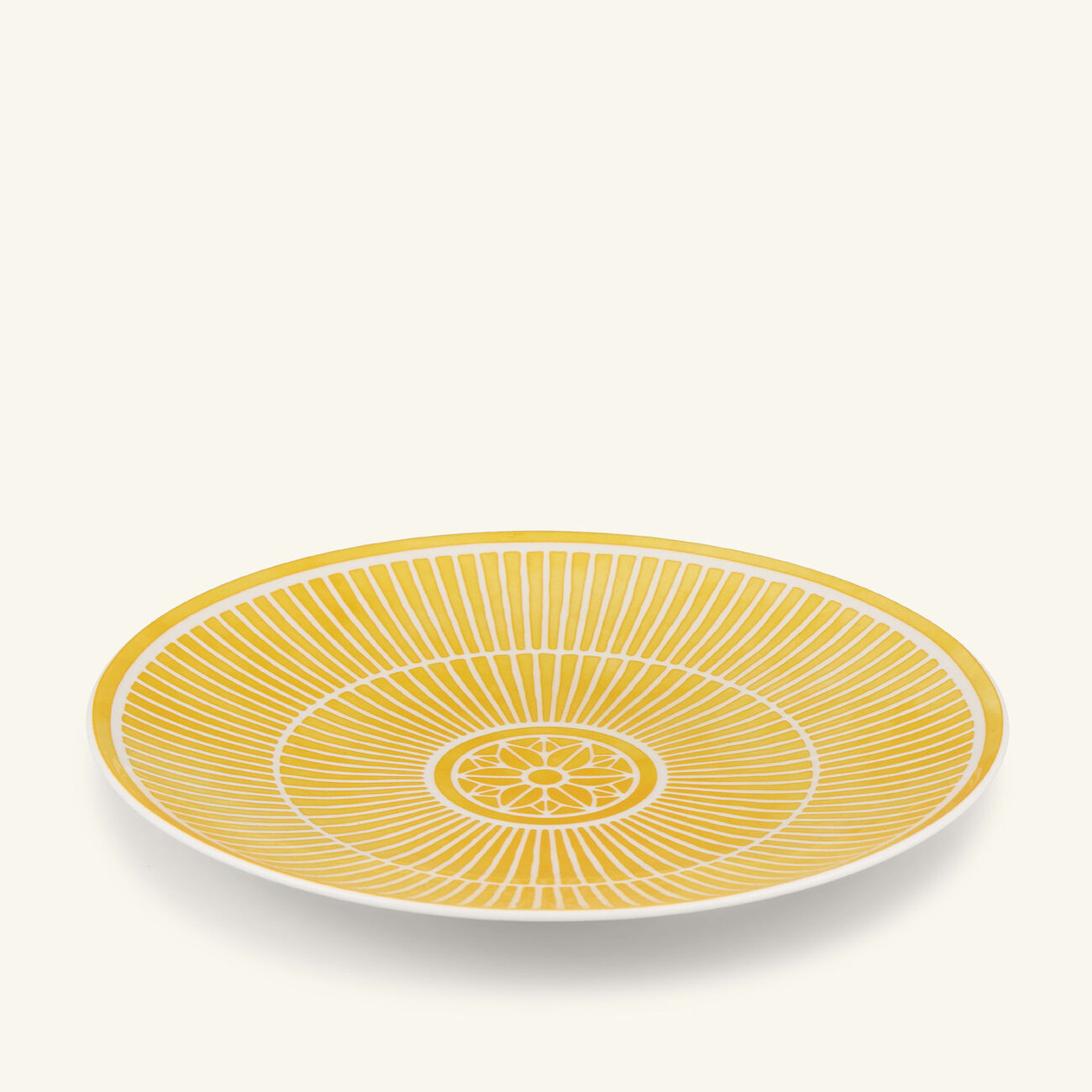christofle malmaison riviera dessert plate round yellow 21 cm
