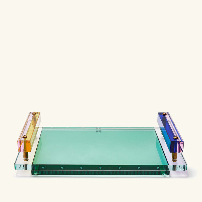 reflections copenhagen panama tray rectangular large green