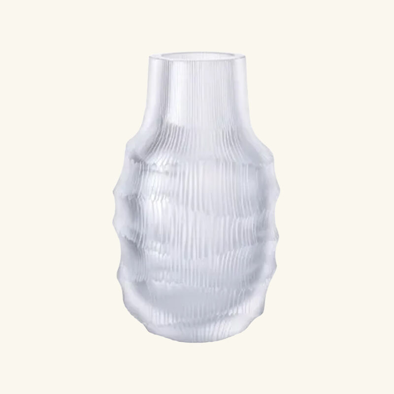 مزهرية هيروين ريه مستديرة كبيرة شفافة large